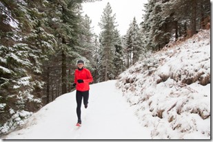 Courir hiver froid nature